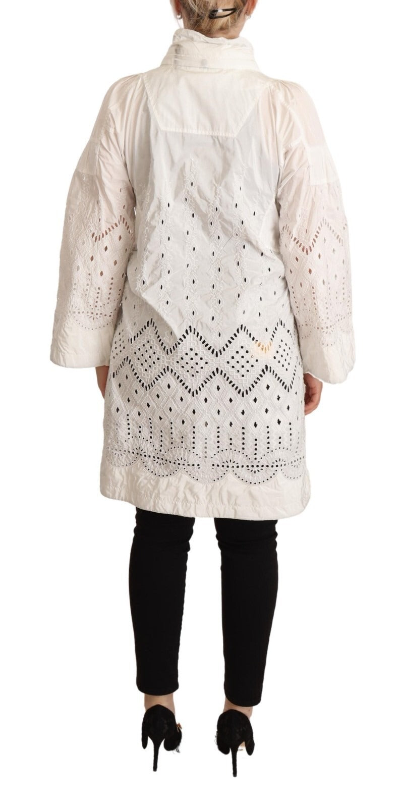Ermanno Scervino Button Down White Long Sleeve Jacket