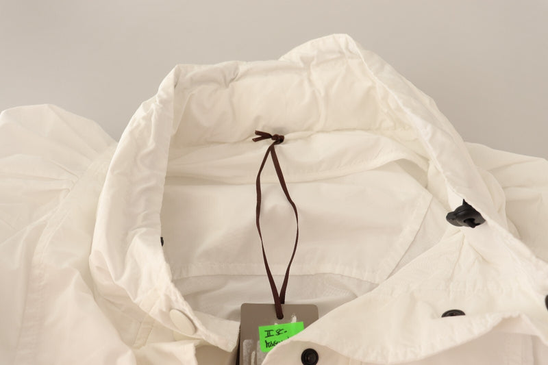 Ermanno Scervino Button Down White Long Sleeve Jacket