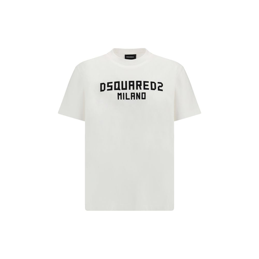 T-shirt en Coton Blanc Dsquared² - Modèle Classique