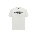 T-shirt en Coton Blanc Dsquared² - Modèle Classique