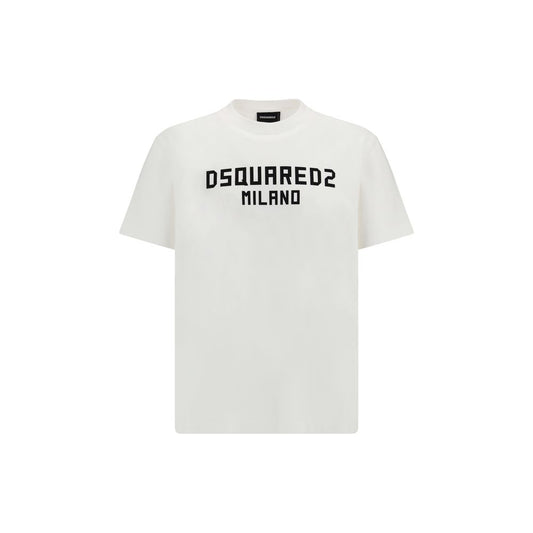 T-shirt en coton blanc Dsquared²