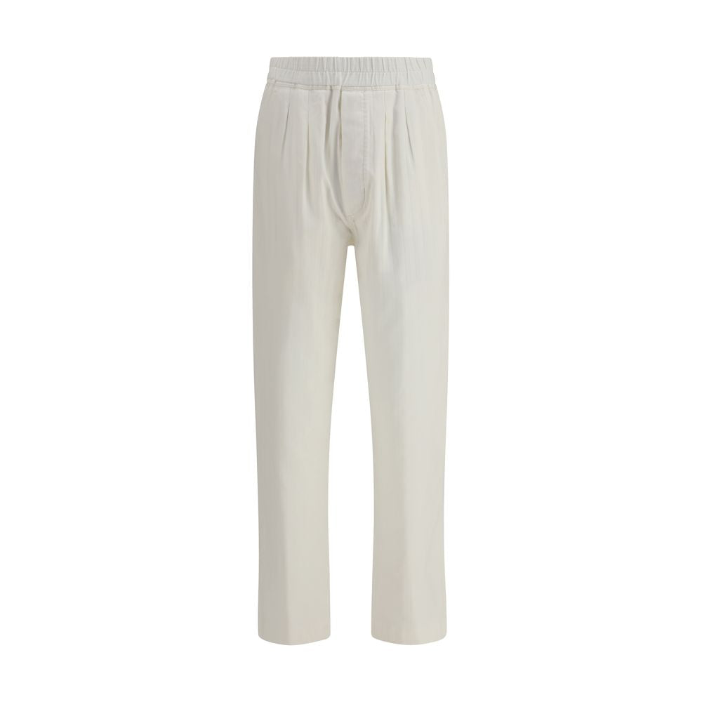 Pantalon décontracté en coton blanc Tom Ford