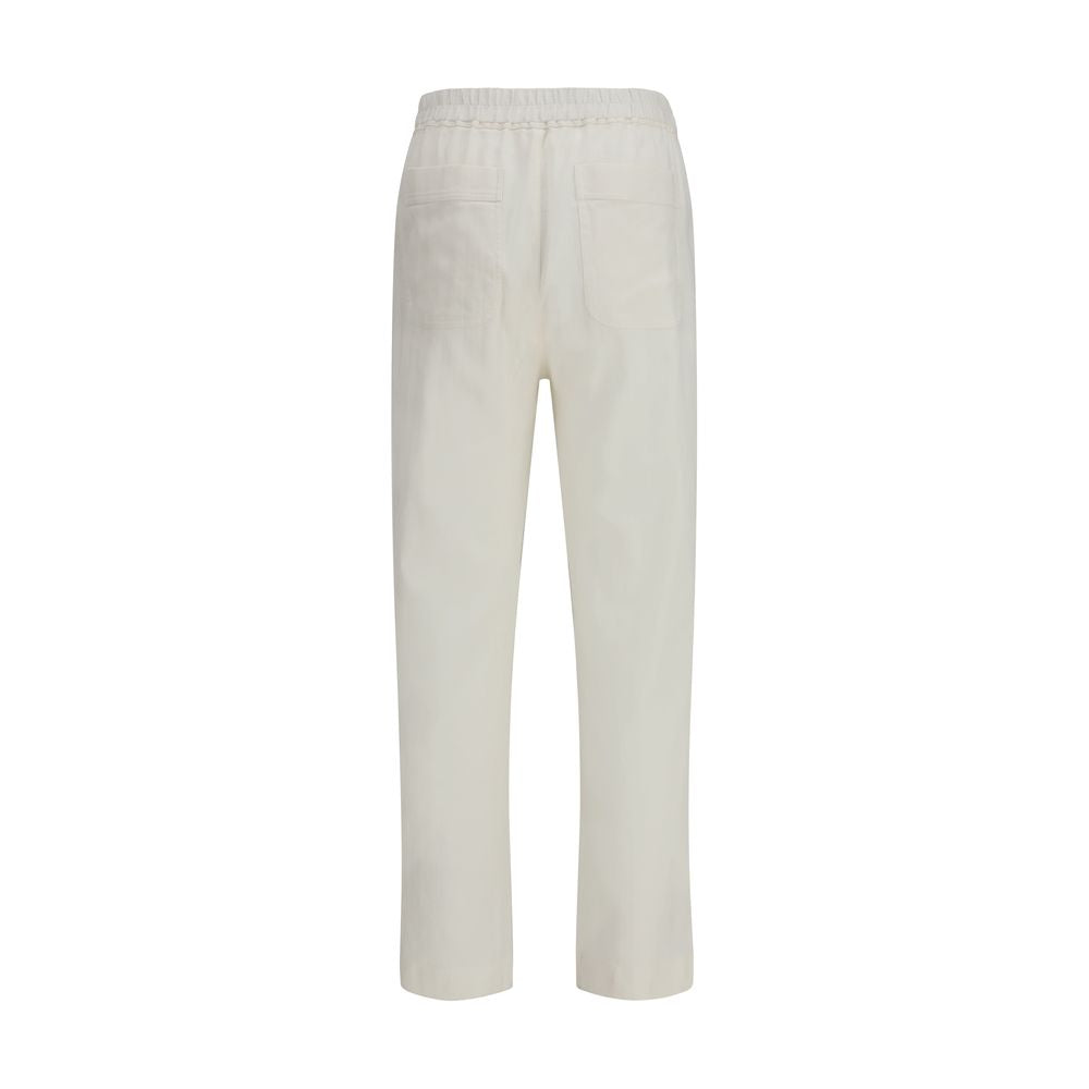 Pantalon décontracté en coton blanc Tom Ford