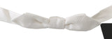 Cravate papillon ajustable 100 % soie blanche Dolce &amp; Gabbana pour homme