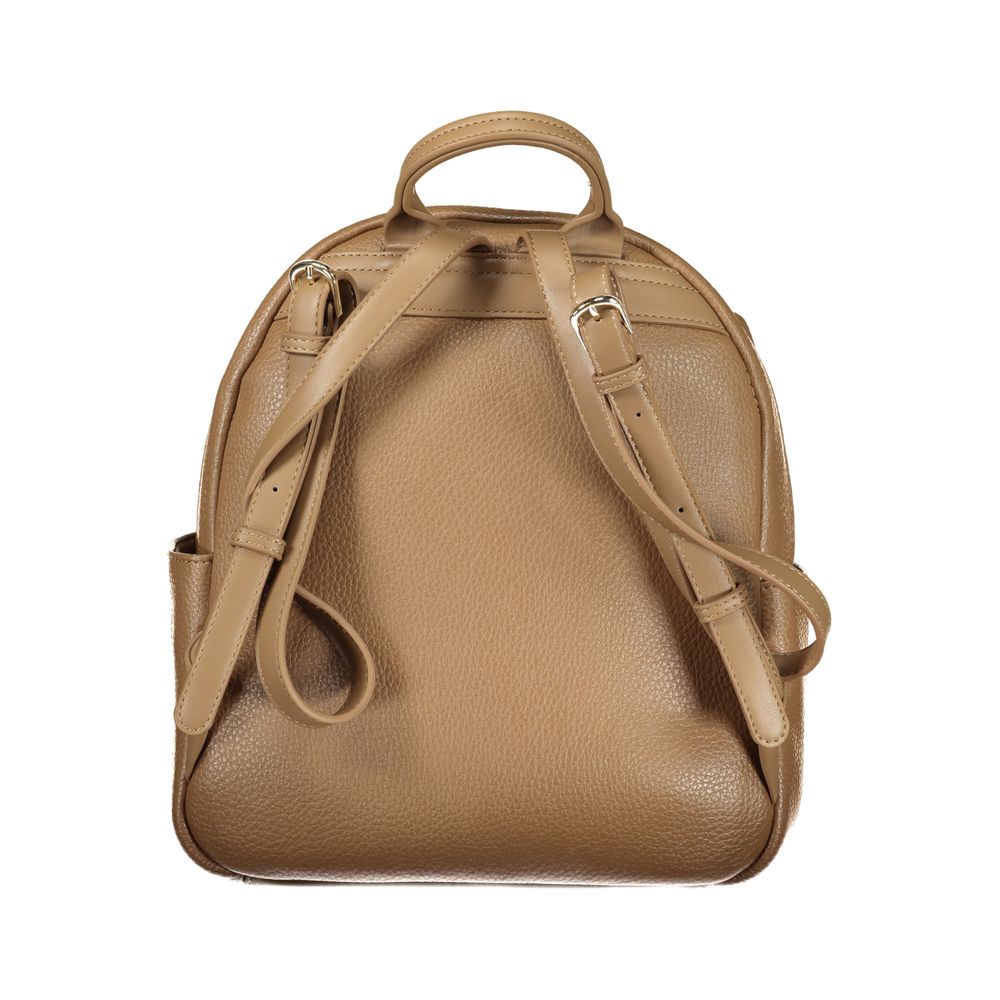 Mario Valentino Brown Polyethylene Backpack - Stylish & Functional