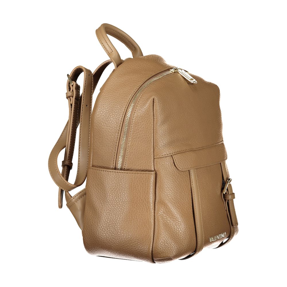 Mario Valentino Brown Polyethylene Backpack - Stylish & Functional