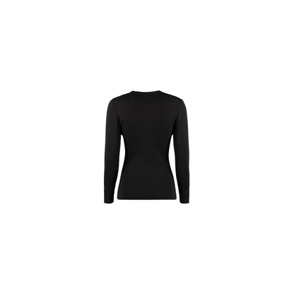 Sweat-shirt MSGM noir en coton, laine et polyamide