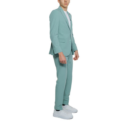 Mulish Green Polyester Two-Piece Suit