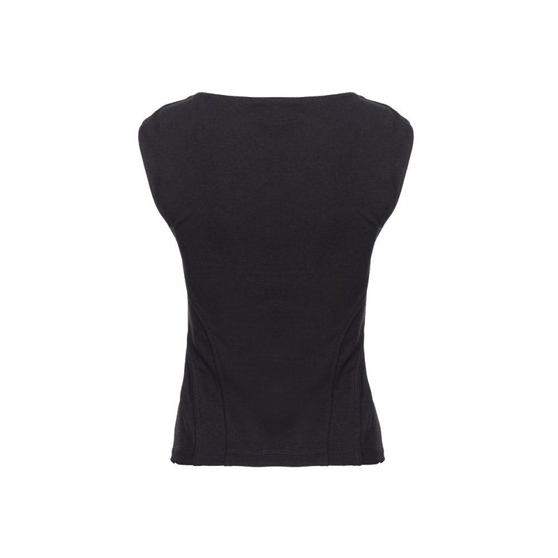PINKO Black Nylon T-Shirt - Stylish and Comfortable Women's Top