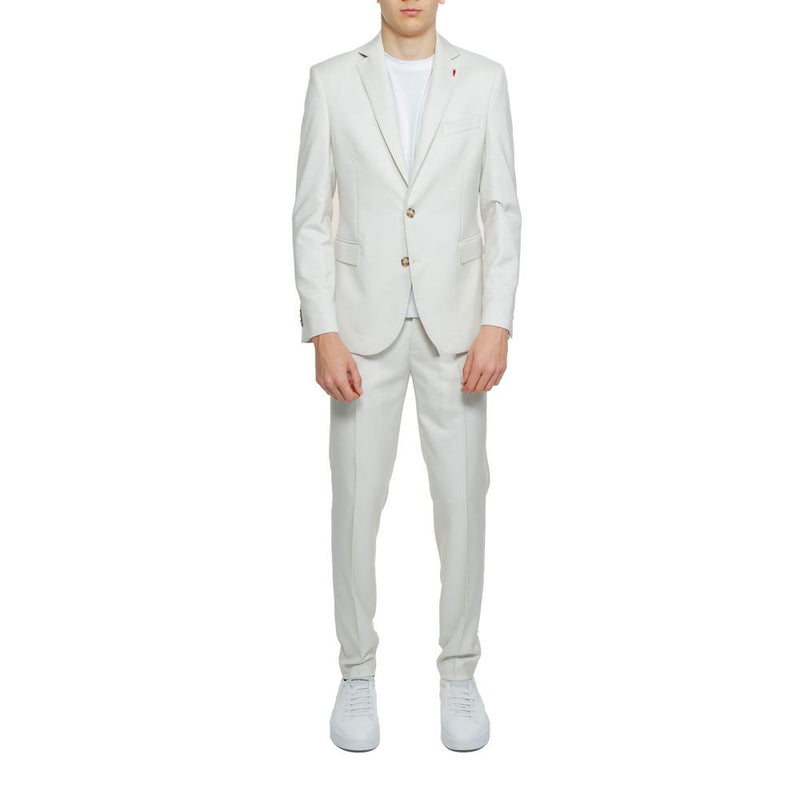 Mulish AB7200 SPALLETTI Beige Polyester Two-Piece Suit for Men