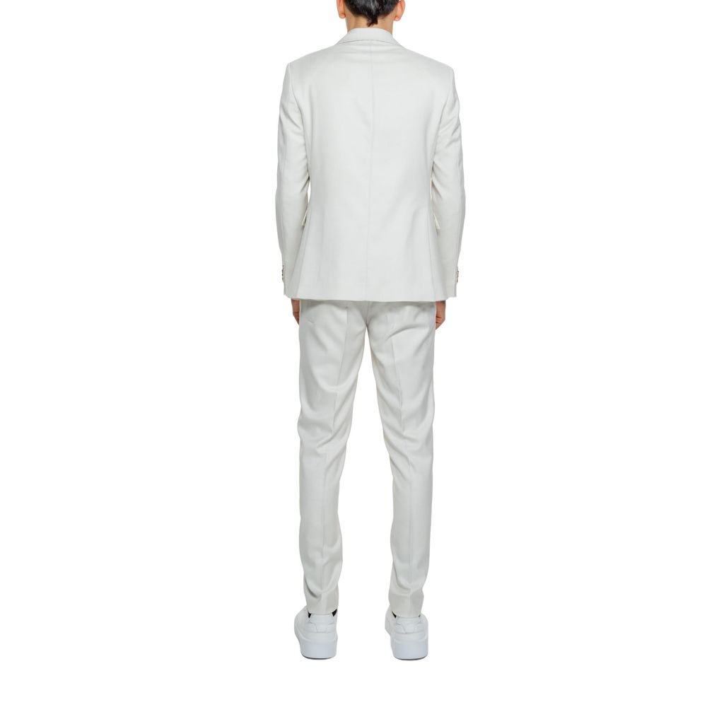 Mulish AB7200 SPALLETTI Beige Polyester Two-Piece Suit for Men