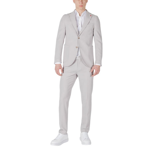 Mulish Gray Polyester Two-Piece Suit