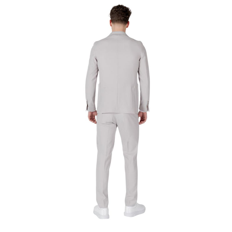 Mulish Gray Polyester Two-Piece Suit for Men - BAHAMAS ABS-802