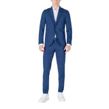 Mulish CEFALONIA ABS990 Blue Cotton Two-Piece Suit for Men