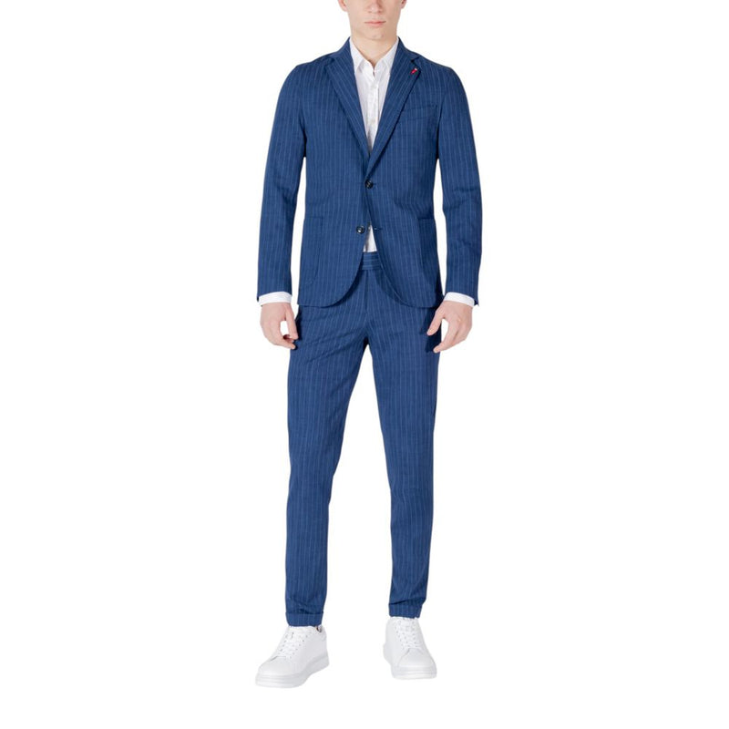 Mulish CEFALONIA ABS990 Blue Cotton Two-Piece Suit for Men