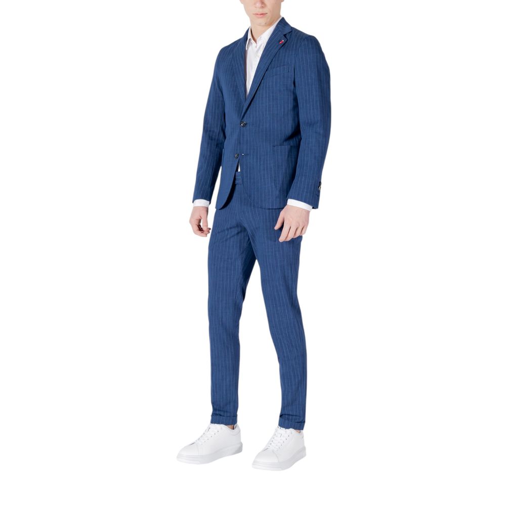 Mulish CEFALONIA ABS990 Blue Cotton Two-Piece Suit for Men