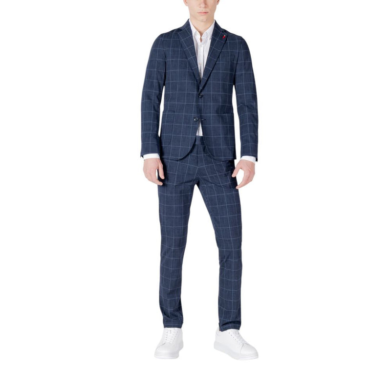 Mulish GALAPAGOS ABS-992/Q Blue Cotton Two-Piece Suit