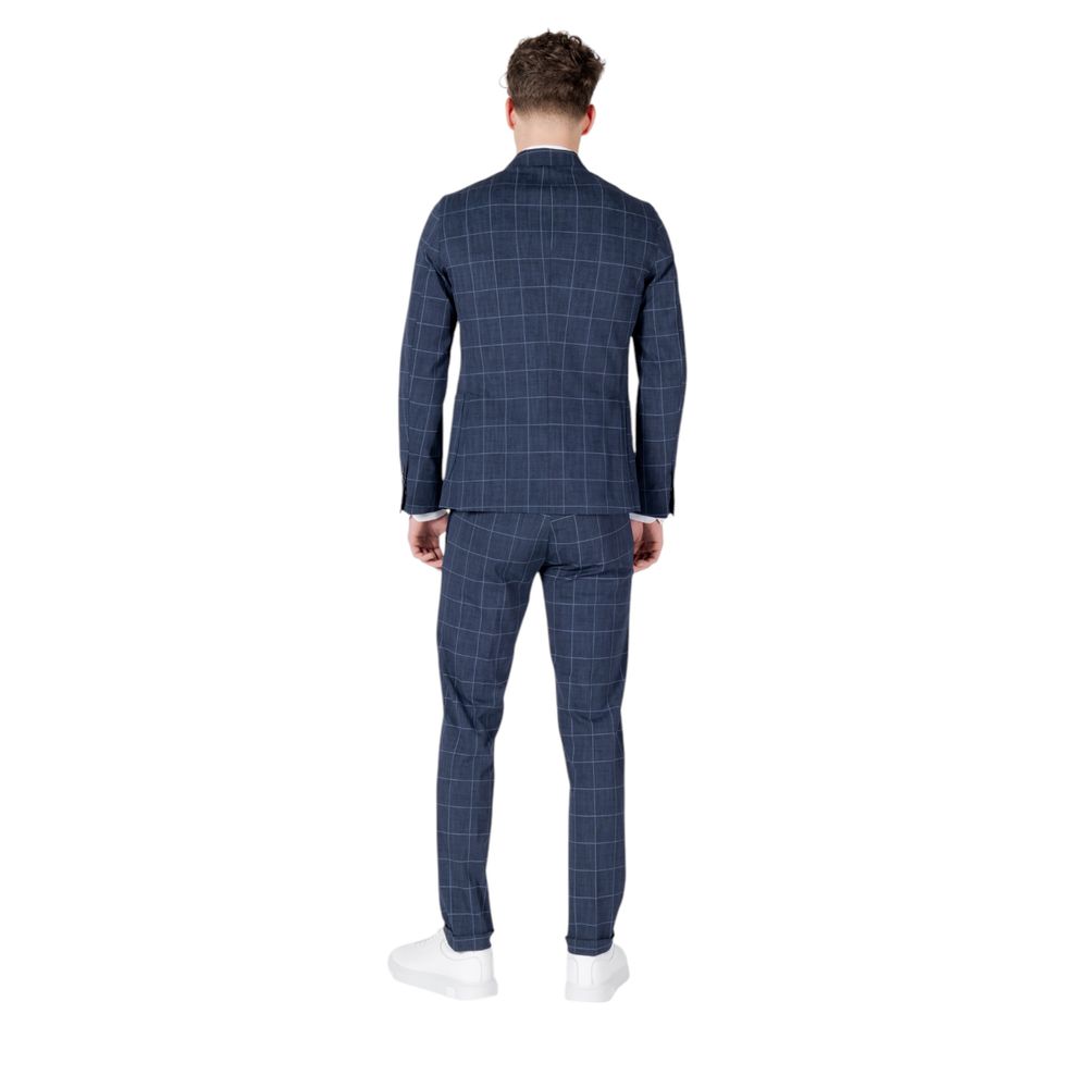 Mulish GALAPAGOS ABS-992/Q Blue Cotton Two-Piece Suit