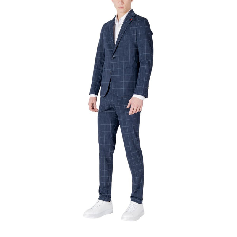 Mulish GALAPAGOS ABS-992/Q Blue Cotton Two-Piece Suit