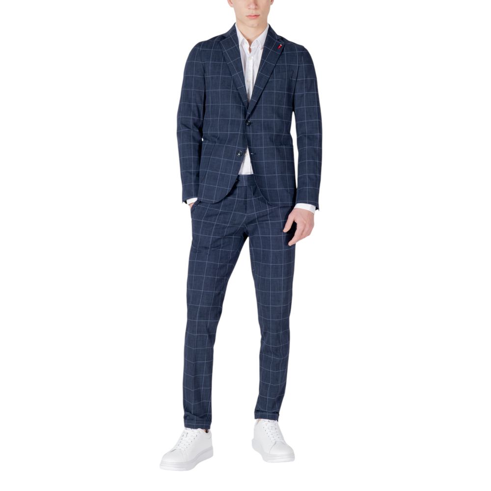 Mulish GALAPAGOS ABS-992/Q Blue Cotton Two-Piece Suit