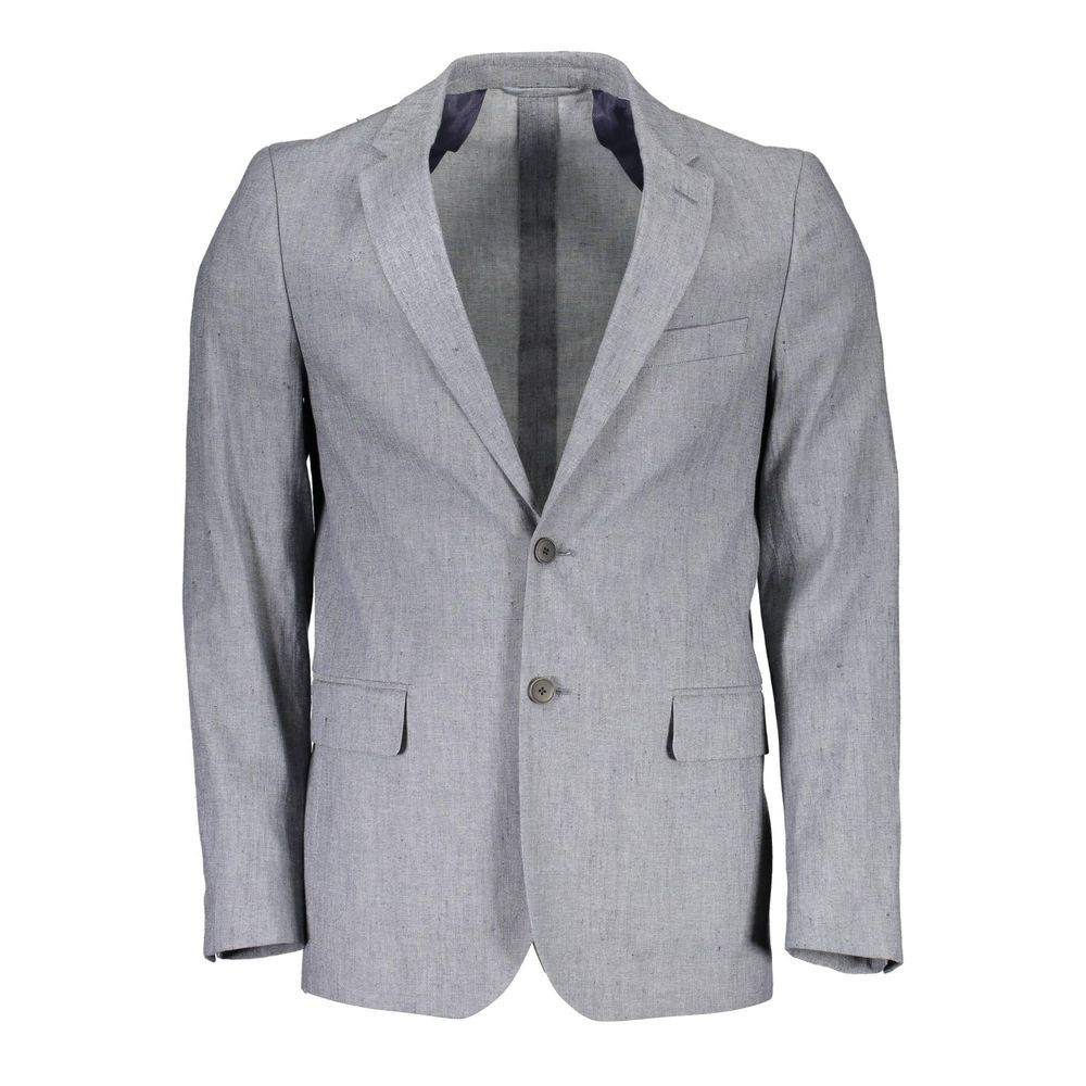 Gant Gray Cotton Blazer - IT56 | 3XL