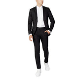 Jack & Jones Black Polyester Two-Piece Suit for Men