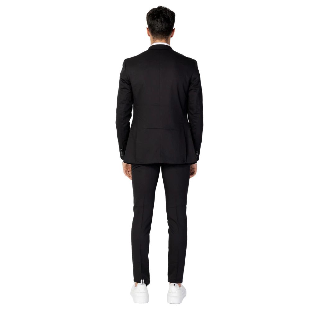 Jack & Jones Black Polyester Two-Piece Suit for Men