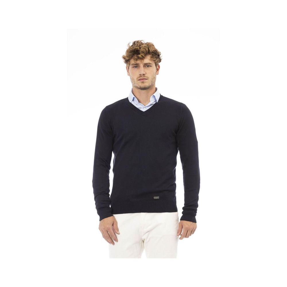 Baldinini Trend Sweatshirt en Cachemire Bleu pour Homme