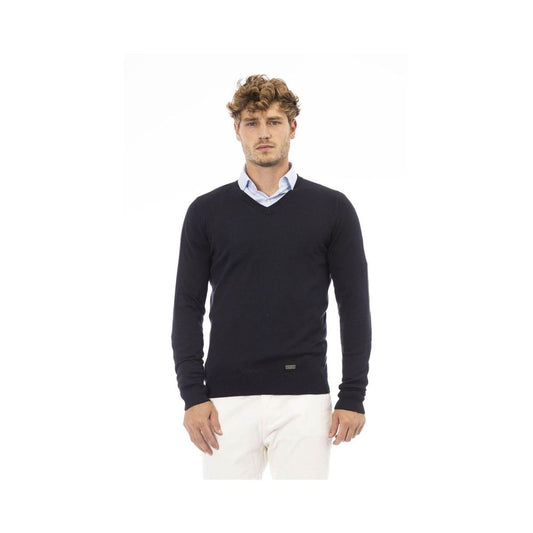 Baldinini Trend Sweatshirt en Cachemire Bleu pour Homme