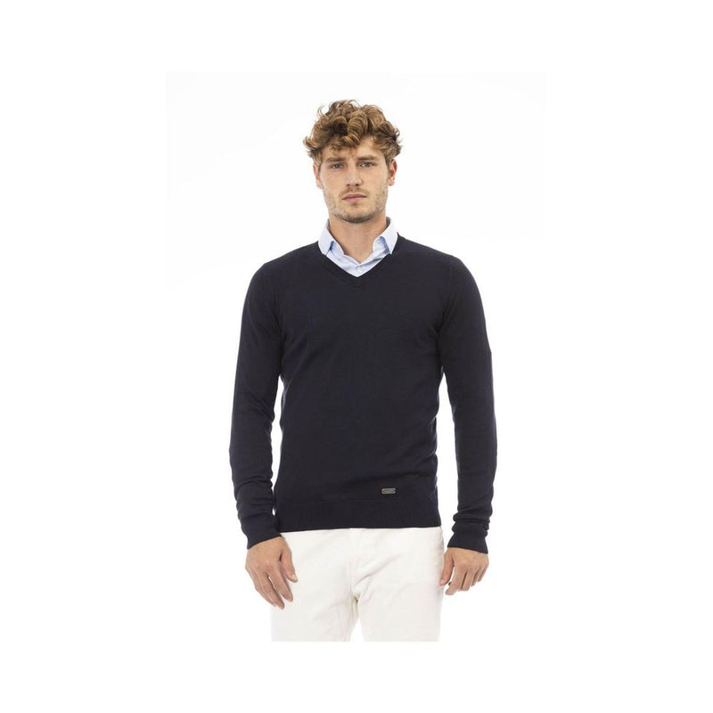 Baldinini Trend Blue Cashmere Sweatshirt for Men