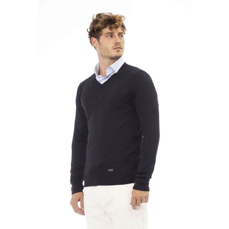 Baldinini Trend Blue Cashmere Sweatshirt for Men