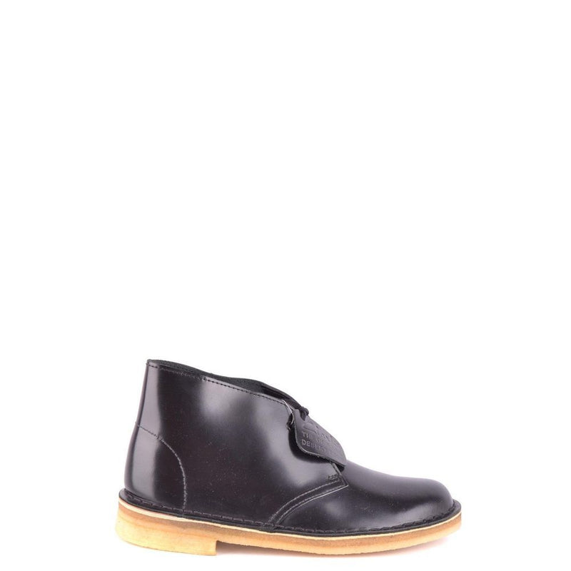 Clarks Black Leather Lace-Up Boots - Élégance et Confort