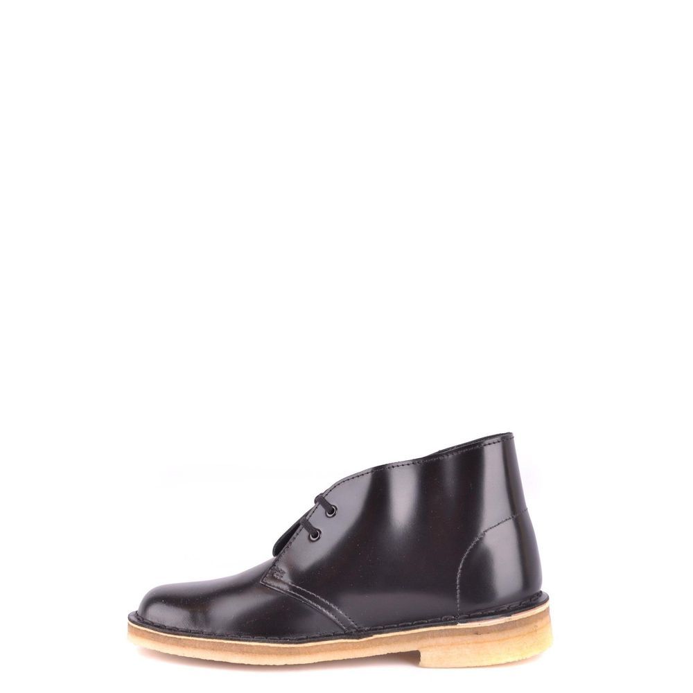 Clarks Black Leather Lace-Up Boots - Stylish and Comfortable