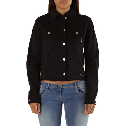 Veste en jean en coton noir Met