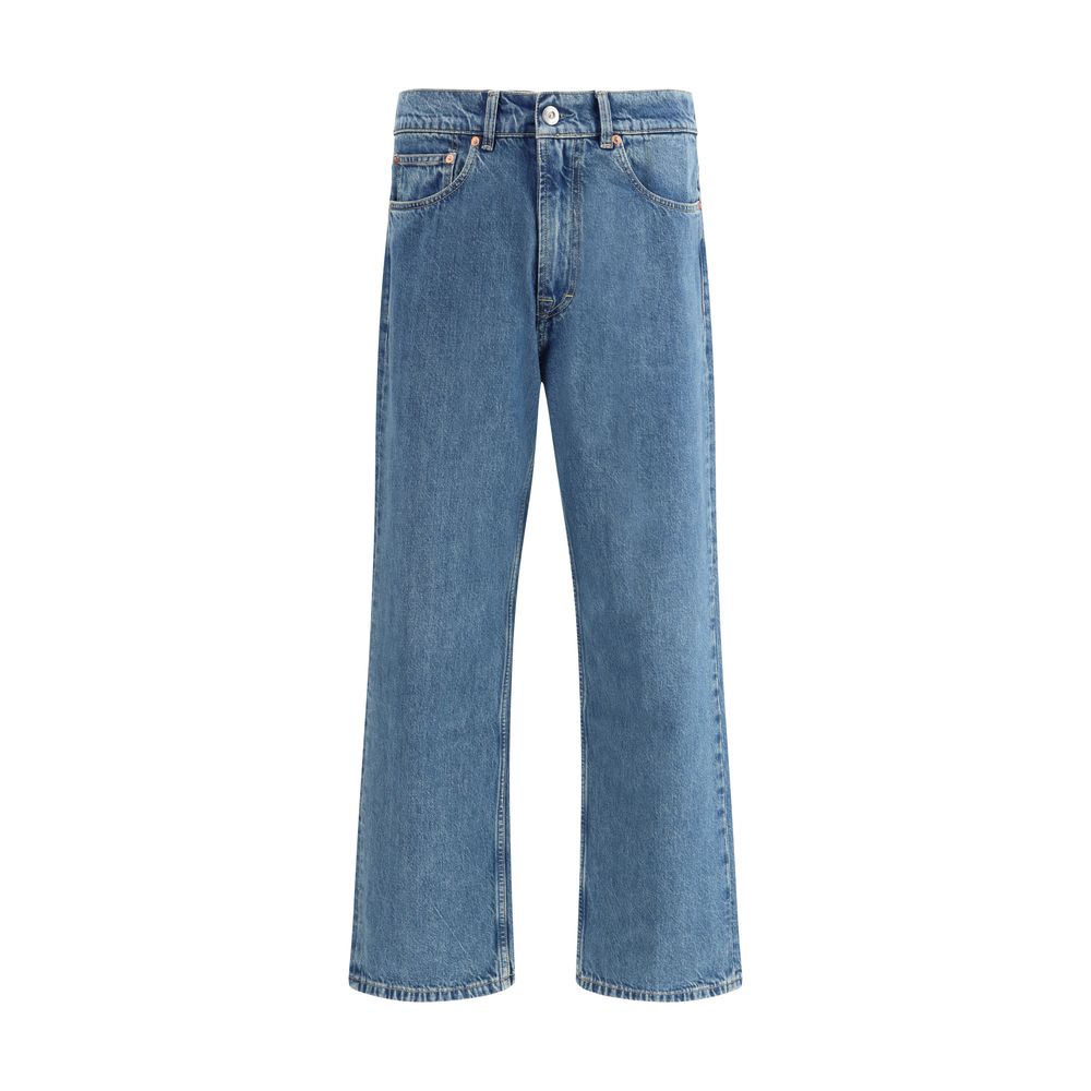 Our Legacy Blue Cotton Tapered Jeans - Third Cut