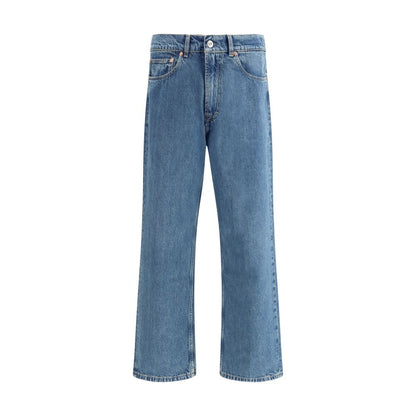 Onze Legacy blauwe katoenen taps toelopende jeans