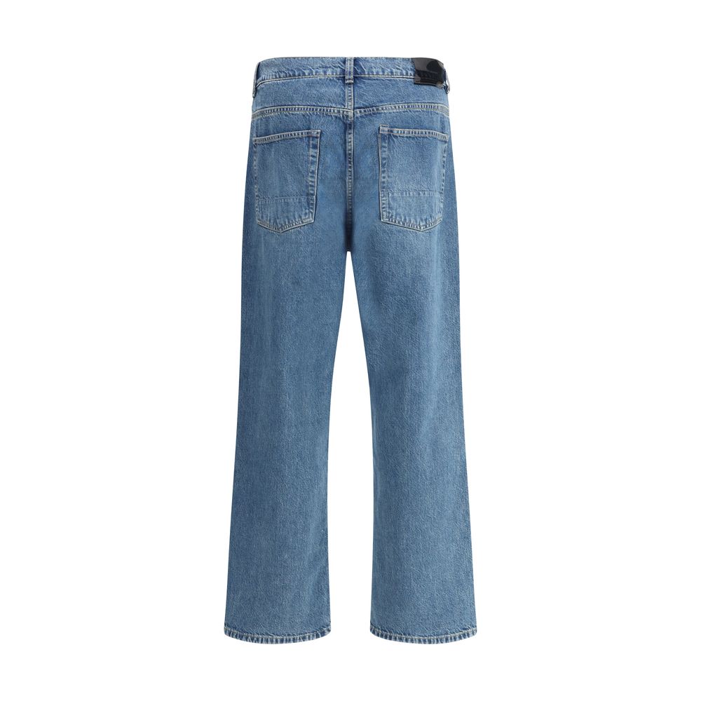 Our Legacy Blue Cotton Tapered Jeans - Third Cut