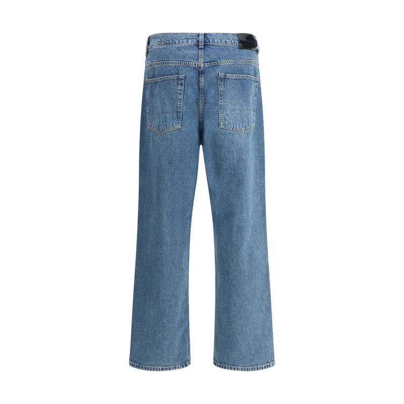 Onze Legacy blauwe katoenen taps toelopende jeans