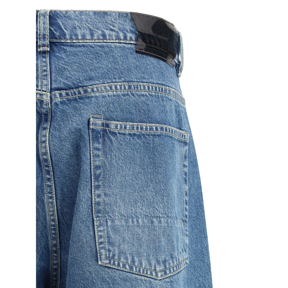Our Legacy Blue Cotton Tapered Jeans - Third Cut