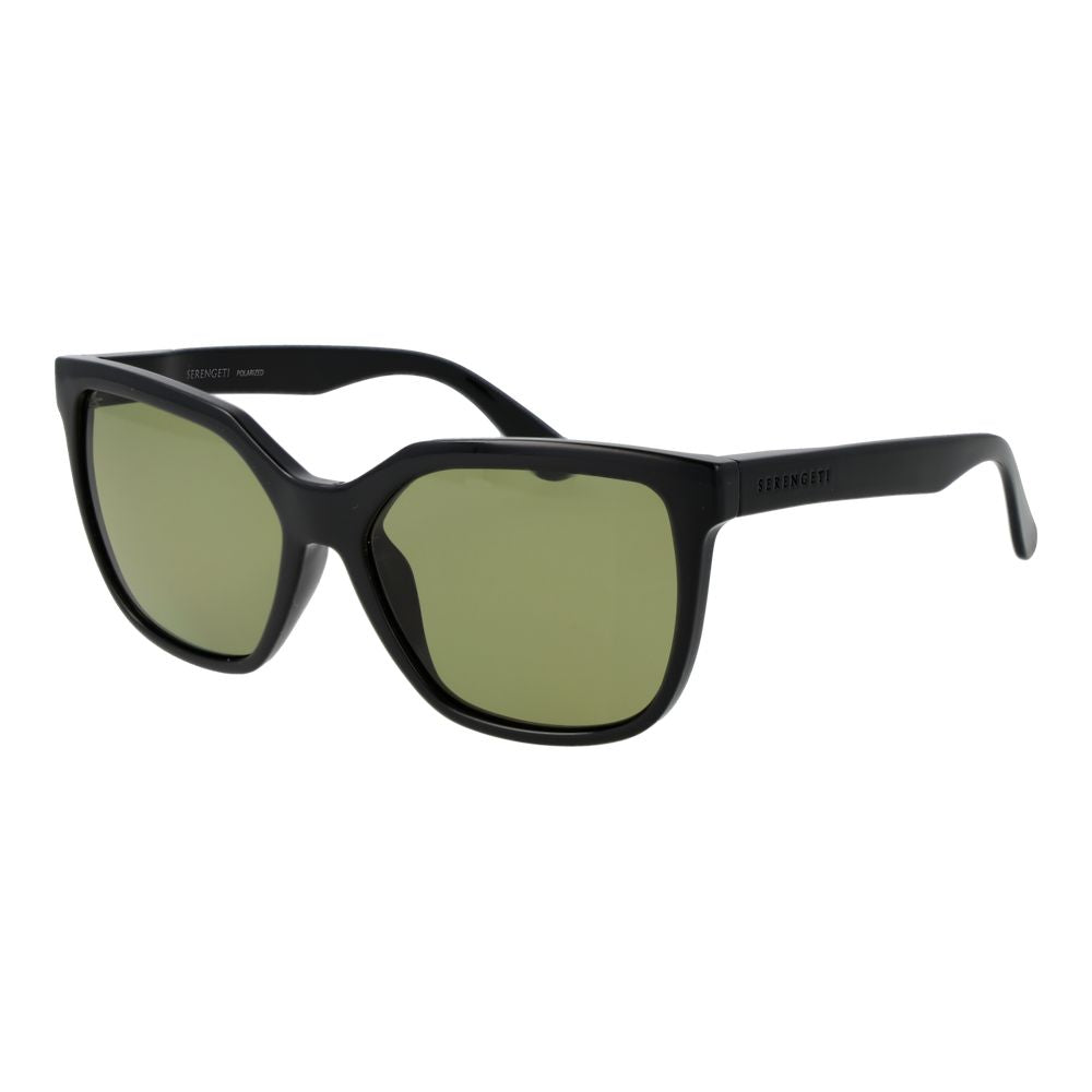 Serengeti Black Plastic Sunglasses for Women - Stylish & Functional