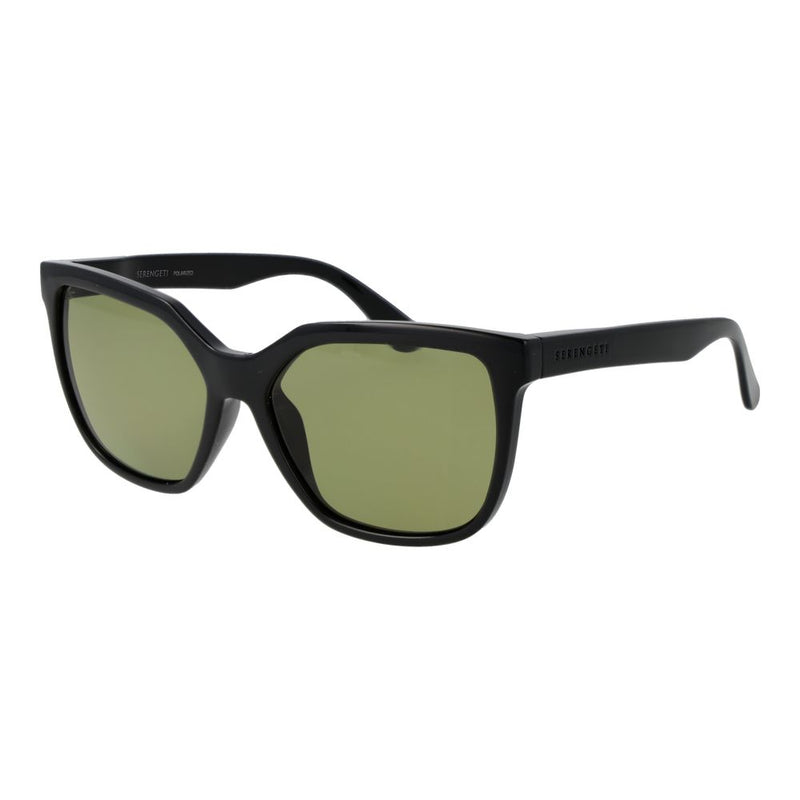 Serengeti Black Plastic Sunglasses for Women - Stylish & Functional