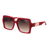 Lunettes de soleil Trussardi en acétate rouge