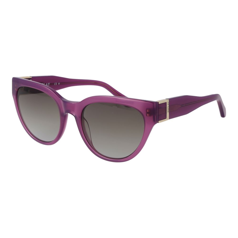 Replay Pink Plastic Cat Eye Sunglasses - Chic UV Protection
