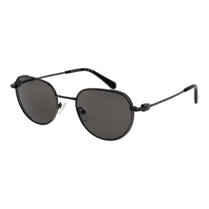 Replay Gray Metal Sunglasses for Men
