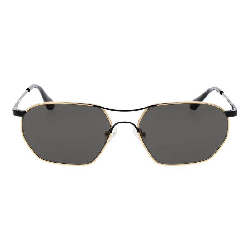 Lunettes de soleil Aviateur en métal doré Replay
