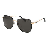 Replay Black Metal Sunglasses for Women - UV Protection & Style