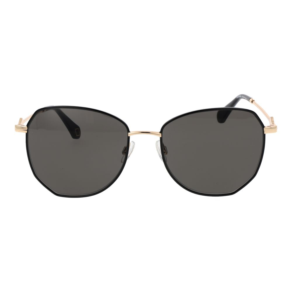 Replay Black Metal Sunglasses for Women - UV Protection & Style