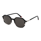 Replay Black Plastic Sunglasses - Unisex Panto Style