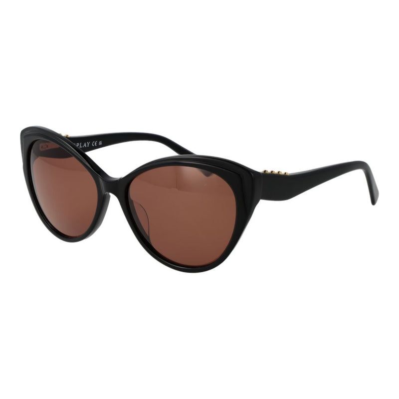 Replay Black Plastic Cat Eye Sunglasses for Women