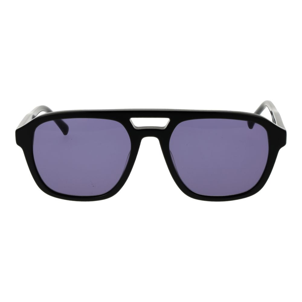 Replay Black Plastic Aviator Sunglasses for Men